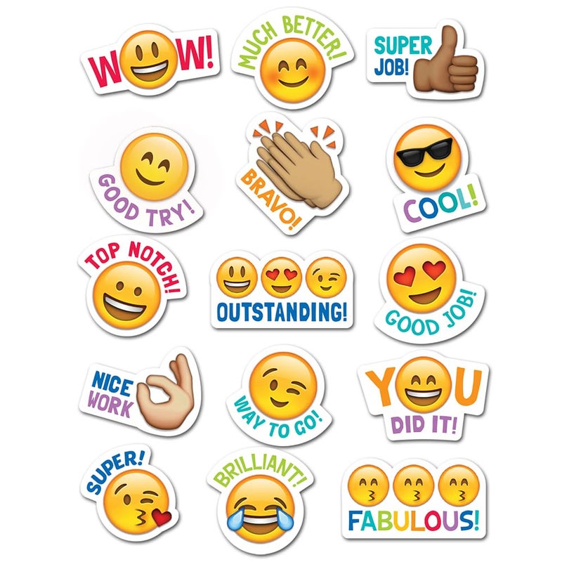 Creative Teaching Press CTP Emoji Fun Rewards Stickers, Emoji Stickers for Students, Set of 75, 1â€ x 1â€ Each (Creative Teaching Press 4143) - Image 1